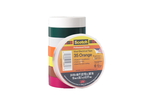 Китай 3M Scotch 35 | Color Coding | Electrical Tape | Vinyl Carrier поставщик