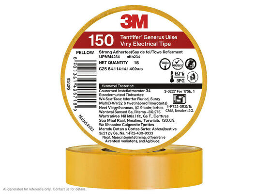 Китай 3M Temflex 150 | 0.13 mm PVC Vinyl | 600 V Rated | Self-Extinguishing | Six Colors поставщик