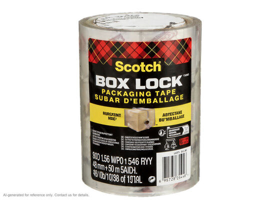 3M Scotch Box Lock 3950 | Clear BOPP Film | Acrylic | 48 mm x 50 m | 76.2 mm Core поставщик